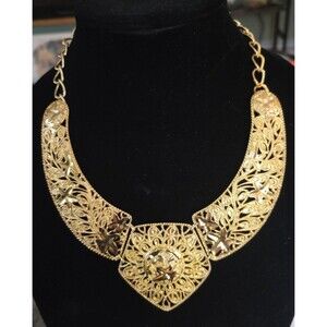 JOSE AND MARIA BARRERA for AVON Gold Filagree “Falling Leaves”